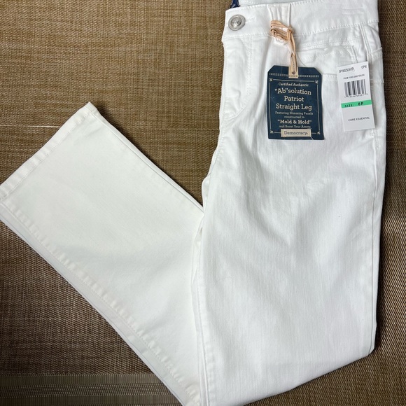#74 Democracy Straight Leg Optic White Ab"solution® Patriot Straight Leg Jeans - Picture 13 of 14